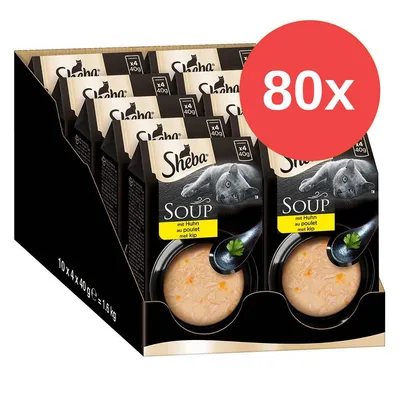 Sheba Soup mit Huhn, Packung mit 80 Portionen à 40g. Gesamtgewicht: 1,6kg.
