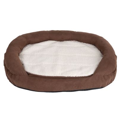 Hundebett Memory oval, braun L 117 x B 72 x H 24 cm