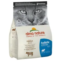 Set prova! 2 x 2 kg Almo Nature Holistic Sterilised per gatto - 2 kg Salmone + 2 kg Manzo