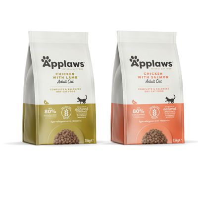 Applaws Ocean Fish with Salmon Adult Cat, sucha karma z min. 60% białka zwierzęcego, bez zbóż, naturalne składniki, hipoalergiczna z prebiotykami, opakowanie 6 kg.