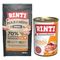 RINTI Kombi-Paket: 12 kg Max-i-mum + 12 x 400 g Kennerfleisch Huhn: 12 kg Max-i-mum + 12 x 400 g Kennerfleisch