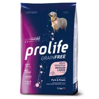 Prolife Grain Free Adult Sensitive Medium/Large Maiale & Patate - 10 kg