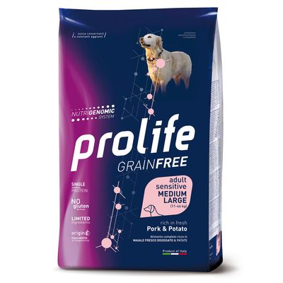 Prolife Grain Free Adult Sensitive Medium/Large Sianlihaa ja perunaa 10 kg