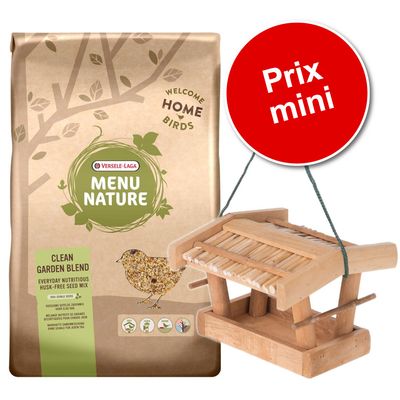 Pack Versele-Laga Menu Nature Clean Garden + Cabane Kitzbühel pour oiseaux Nourriture Versele-Laga + Cabane Kitzbühel (L 21 x l 20 x H 15 cm)