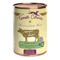 Terra Canis Hausmannskost für Hunde, Metzgers Bestes Rind Pur, ergänzt mit natürlichen Nährstoffen, hergestellt in Bayern, 100% Natur.