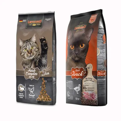 Multipack risparmio! 2x Leonardo Crocchette gatto - Mix 2: Adult Complete 32/16 + Adult Anatra (2 x 15 kg)