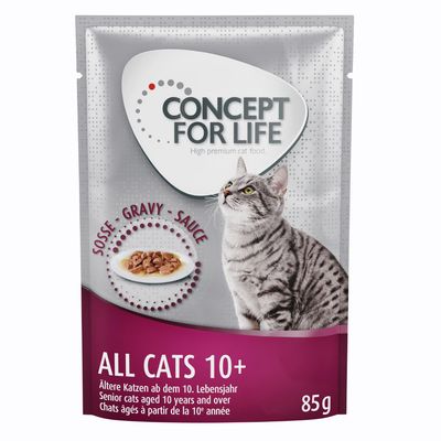 Concept for Life All Cats 10+ – in Gravy 24 x 85g