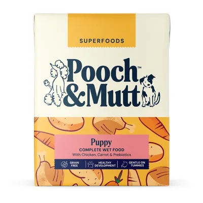 Pooch and Mutt Wet Puppy Food - Chicken & Vegetables - Multibuy: 24 x 375g