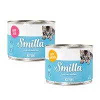 Smilla Kitten 6 x 200 g mix: kana + vasikka 
