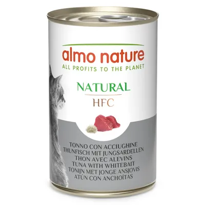Almo Nature HFC 6 x 140g - cat wet food - Tuna & Whitebait