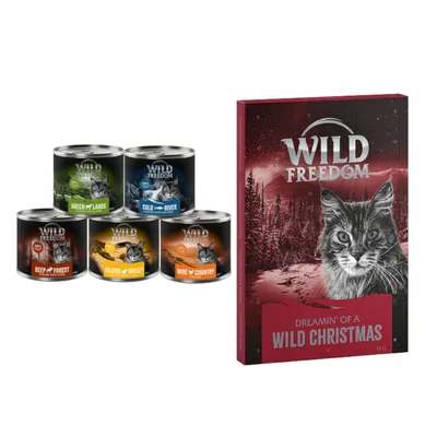 Wild Freedom: karma mokra, 12 x 200 g + Kalendarz adwentowy dla kota przysmaki liofilizowane gratis! Wild Freedom: karma mokra, 12 x 200 g + Kalendarz adwentowy dla kota przysmaki liofilizowane gratis!