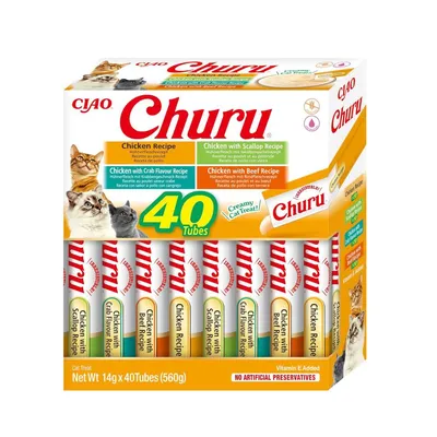 Churu Chicken Variety Pack 40 x 14g - Chicken Variety Pack (4 Varieties)