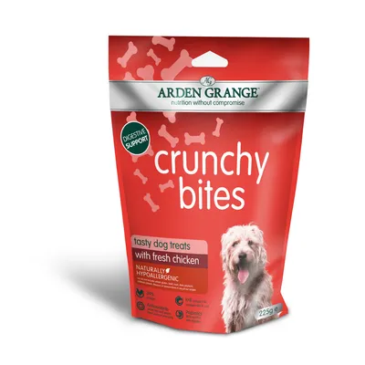 Arden Grange Crunchy Bites 225g - Saver Pack: 4 x Chicken