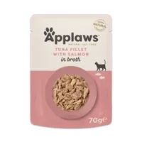 Applaws Cat Natural in Broth - Tuna Fillet with Salmon (12 x 70g)