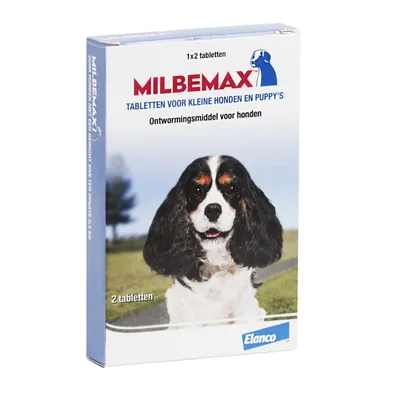 Milbemax Ontwormingstabletten Kleine Hond en Puppy - 2 x 2 Tabletten