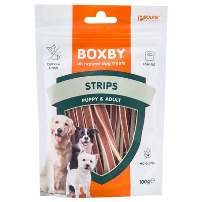 Friandises Boxby Strips pour chien 100 g