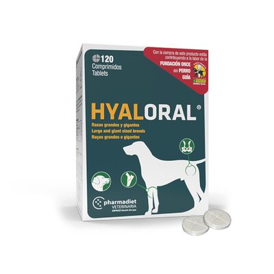 Hyaloral pour chiens de grandes et très grandes races 120 comprimés