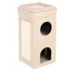 Tiragraffi a torre ripiegabile Soffice e Ruvido beige / bianco