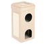 Tiragraffi a torre ripiegabile Soffice e Ruvido beige / bianco