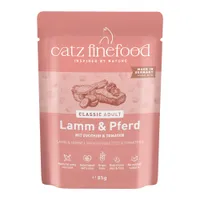 Sparpaket catz finefood 64 x 85 g - Lamm & Pferd