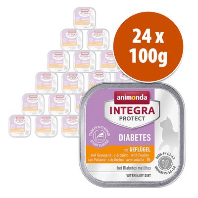 animonda Integra Protect Adult Diabetes 24 x 100 g para gatos - Pack Ahorro