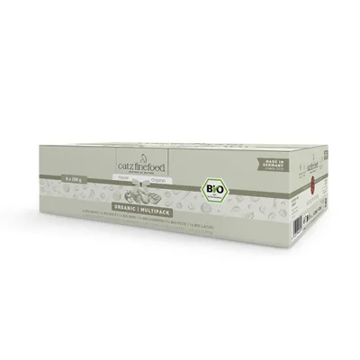Sparpaket catz finefood Bio 24 x 200 g - Mixpaket (6 Sorten)