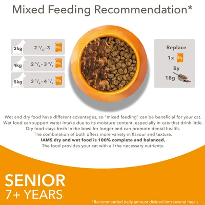 IAMS Advanced Nutrition Senior Land & Sea Collection v omáčke - mix 1 (12 x 85 g, 2 druhy)