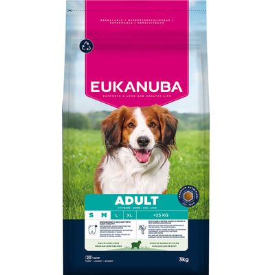 Eukanuba Premium Nutrition Adult Small & Medium Breed jahňacie s ryžou