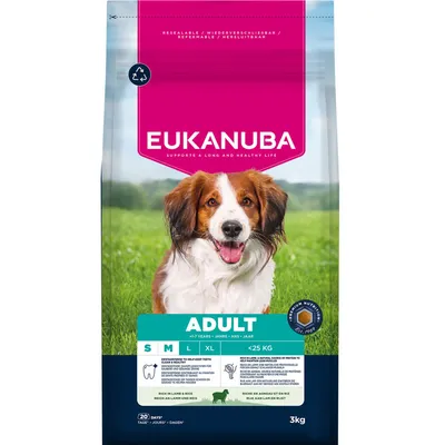 Eukanuba Premium Nutrition Adult Small & Medium Breed karitsa & riisi - 12 kg