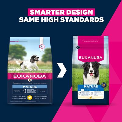 Eukanuba Premium Nutrition Mature Medium Breed kana