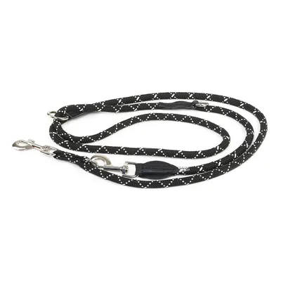 JULIUS-K9 IDC® Verstelbare Hondenriem - 2,2 m lang, Ø 12 mm, zwart