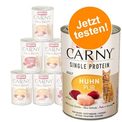Probierpaket animonda Carny Single Protein Adult 6 x 400 g Mix