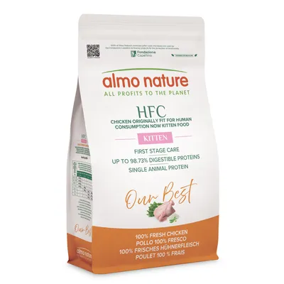 Almo Nature HFC Kitten csirke - 2 x 1,2 kg