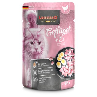 Leonardo Finest Selection, 16 x 85 g Drób z jajkiem