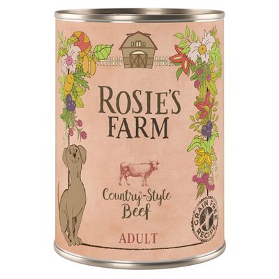 Sparpaket Rosie's Farm Adult 24 x 400 g Rind