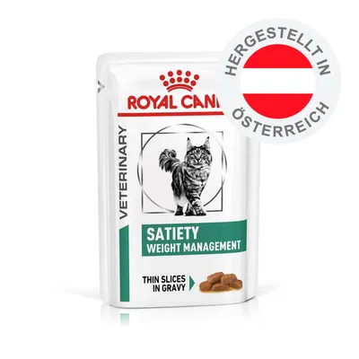 Royal Canin Veterinary Satiety Weight Management Thin Slices in Gravy, Hergestellt in Österreich