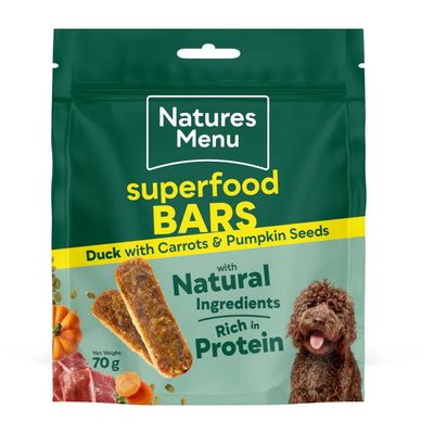 Natures Menu Country Hunter Superfood Bars with Duck 70g