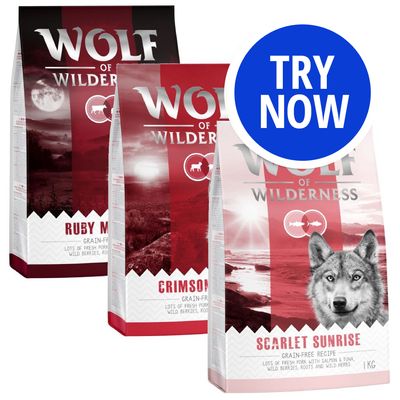 Wolf of Wilderness Adult Classic "Red" Trial Pack 3 x 1kg 3 x 1kg
