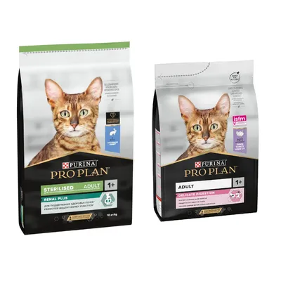 10 kg PURINA PRO PLAN + 3 kg PURINA PRO PLAN Adult Delicate Digestion Rich in Turkey kaupan päälle! - Sterilised Adult Renal Plus Rabbit 