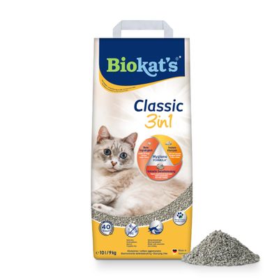 Biokat's Classic 3in1 Katzenstreu Parfümfrei - 10 l