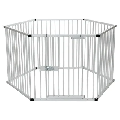 Kojec dla szczeniąt z aluminium - 6 elementów o wymiarach szer. 80 x wys. 80 cm