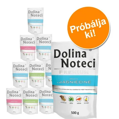 Dolina Noteci Premium tasakos vegyes próbacsomag 30 x 500 g  - I. csomag: nyúl & áfonya + bárány + marha