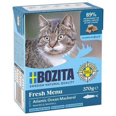 Bozita Chunks in Jelly Saver Pack 18 x 370g Mackerel