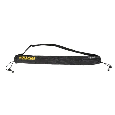 Rollmat Stossstangen-Matzenschutz, schwarze Abdeckung mit gelbem Schriftzug und Befestigungsschlaufen.