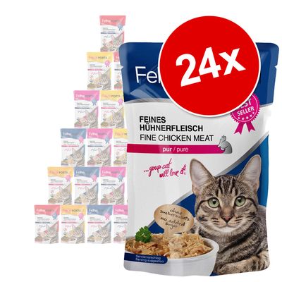 Økonomipakke Feline Porta 21 portionsposer 24 x 100 g Mix: 4 varianter med tun
