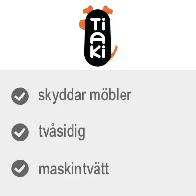 Tiaki, skyddar möbler, tvåsidig, maskintvätt