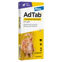 Elanco AdTab compresse masticabili per gatti 0,5-2 kg - 3 compresse (12 mg)