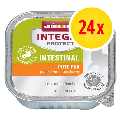 animonda INTEGRA PROTECT INTESTINAL PUTE PUR, 24x. Highly digestible, pure kalkkuna. Veterinary diet, bei akutem Durchfall, urinary pH 6,5–6,8.