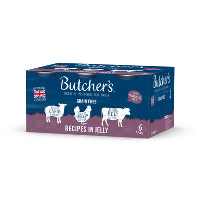 Butcher's Grain Free Recipes in Jelly 6 x 400g - Mixed Pack