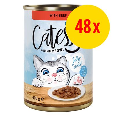 Sparepakke: 48 x 400 g Catessy Bidder i sauce eller gelé Mix: 4 varianter i sovs